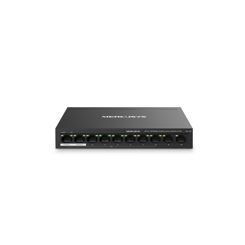Mercusys MS110P 10xFE desktop switch 8xPoE+
