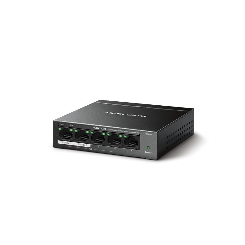 Mercusys MS105GP 5xGb destop switch 4xPoE+