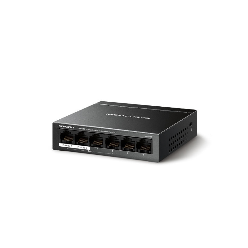 Mercusys MS106LP 6xFE desktop switch 4xPoE+