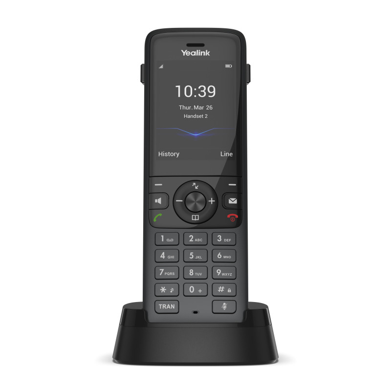 Yealink W78P, IP DECT báza + rúčka, PoE, 2,4" bar.disp., až 10 rúčok