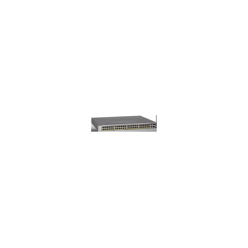 NETGEAR 48xGB PoE+ Smart Switch, 2 10G, 2 SFP, GS752TXP
