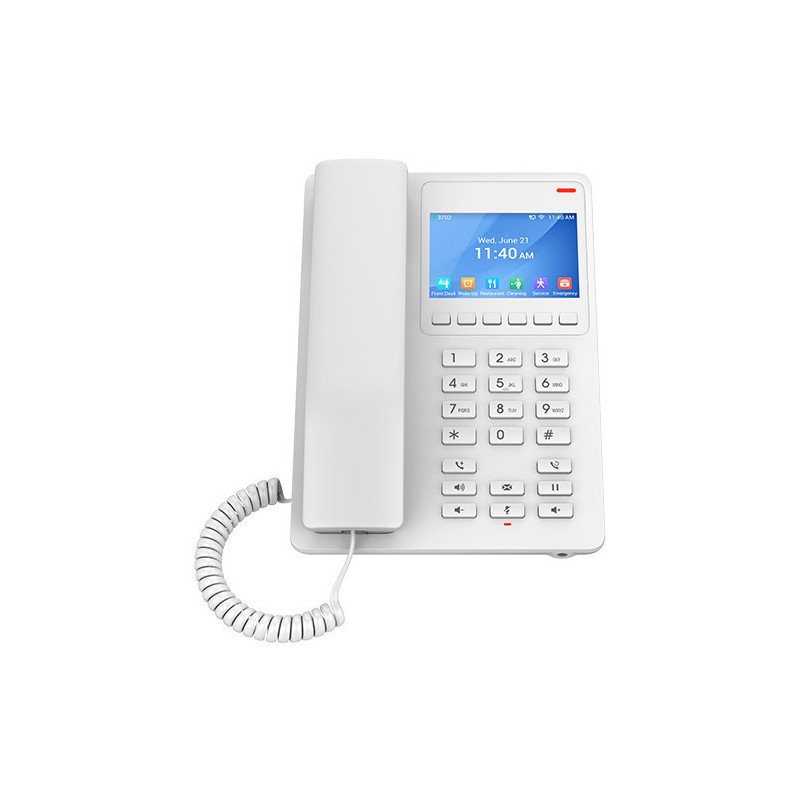 Grandstream GHP630W SIP WiFi hotelový telefón s displejom, biely