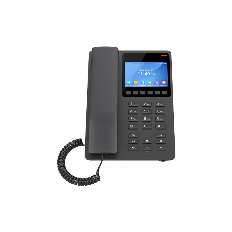 Grandstream GHP631 SIP hotelový telefón s displejom, čierny