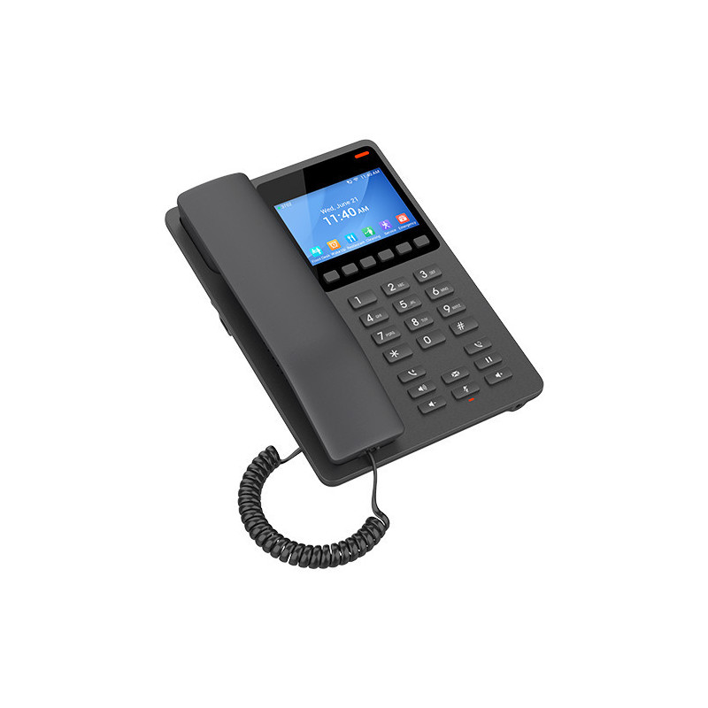 Grandstream GHP631W SIP WiFi hotelový telefón s displejom, čierny