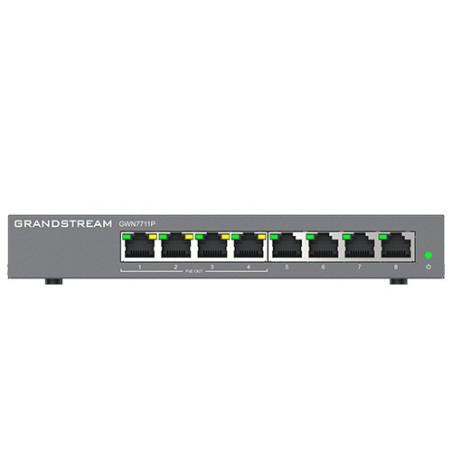 Grandstream GWN7711P Layer 2 Lite managed switch, 8 portov, 4x PoE/PoE+