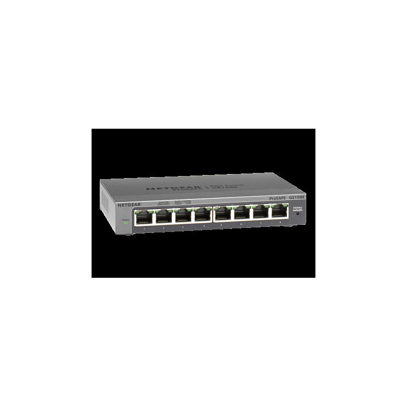 NETGEAR 8PT GIGABIT PLUS SWITCH, GS108e