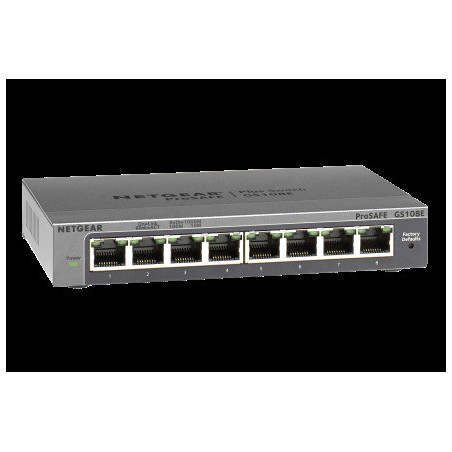 NETGEAR 8PT GIGABIT PLUS SWITCH, GS108e