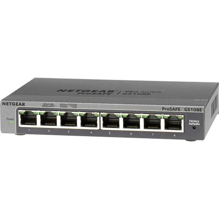 NETGEAR 8PT GIGABIT PLUS SWITCH, GS108e