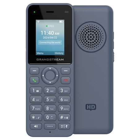 Grandstream WP816 SIP WiFi telefón, 1,77" bar. displ., 2SIP úč., BT, 3,5 mm jack, USB-C