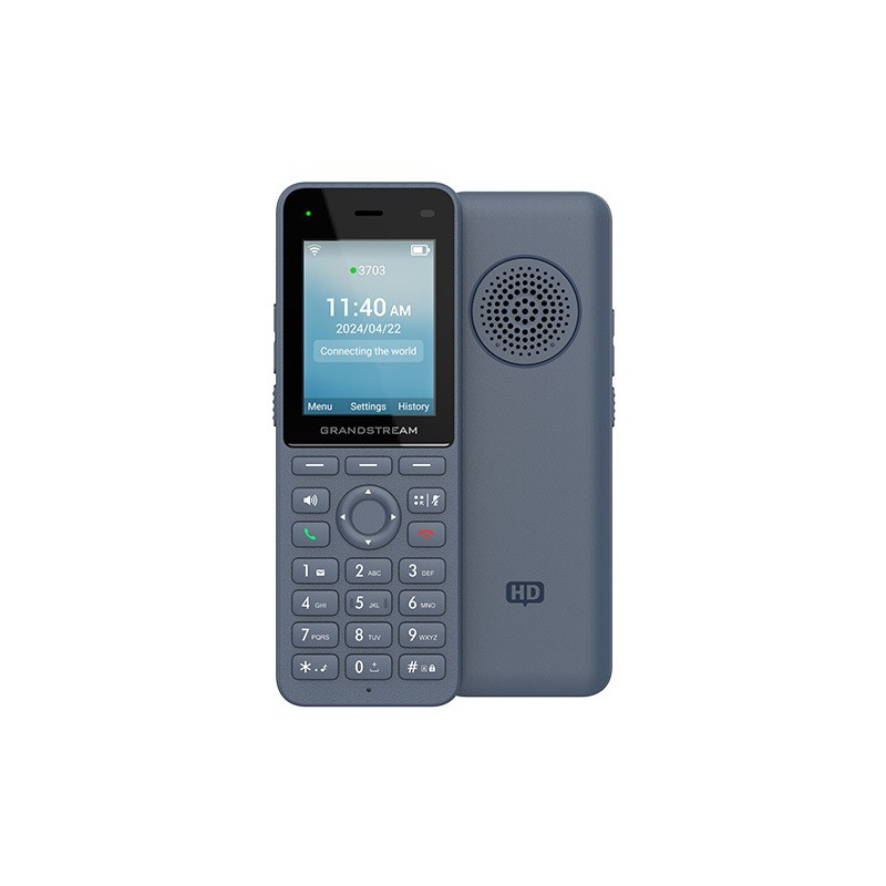 Grandstream WP826 SIP WiFi telefón, 2,4" bar. displ., 3 SIP úč., BT, USB-C