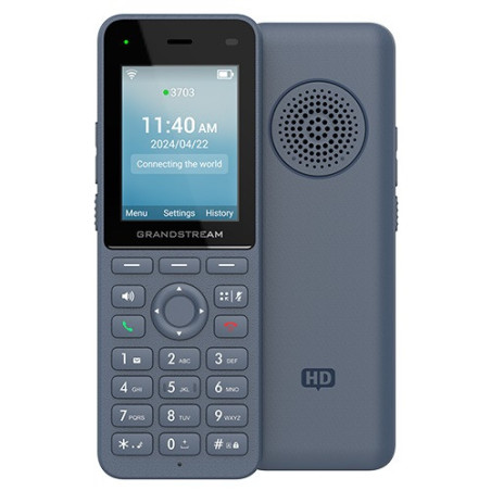 Grandstream WP826 SIP WiFi telefón, 2,4" bar. displ., 3 SIP úč., BT, USB-C