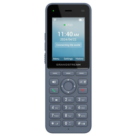 Grandstream WP826 SIP WiFi telefón, 2,4" bar. displ., 3 SIP úč., BT, USB-C