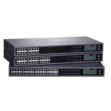 Grandstream GXW4224, VoIP, SIP, 24x FXS, 1x Gbit LAN, grafický displej, 2x RJ21, rack