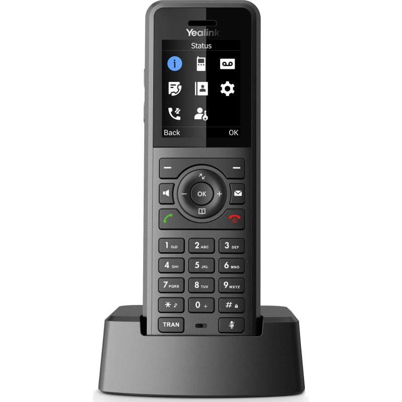 Yealink W57R SIP DECT odolná rúčka, IP54, 1,8" bar.disp., 40 hodín hovoru, 575 h. poh.režim