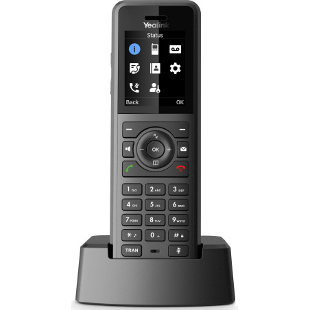 Yealink W57R SIP DECT odolná rúčka, IP54, 1,8" bar.disp., 40 hodín hovoru, 575 h. poh.režim