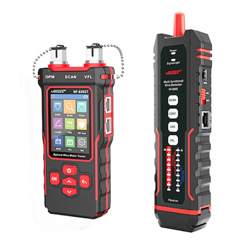 W-Star Tester káblov RJ45 WSNF859GT, RJ45, OPM, VFL, hľadačka, POE, 10v1 funkcií