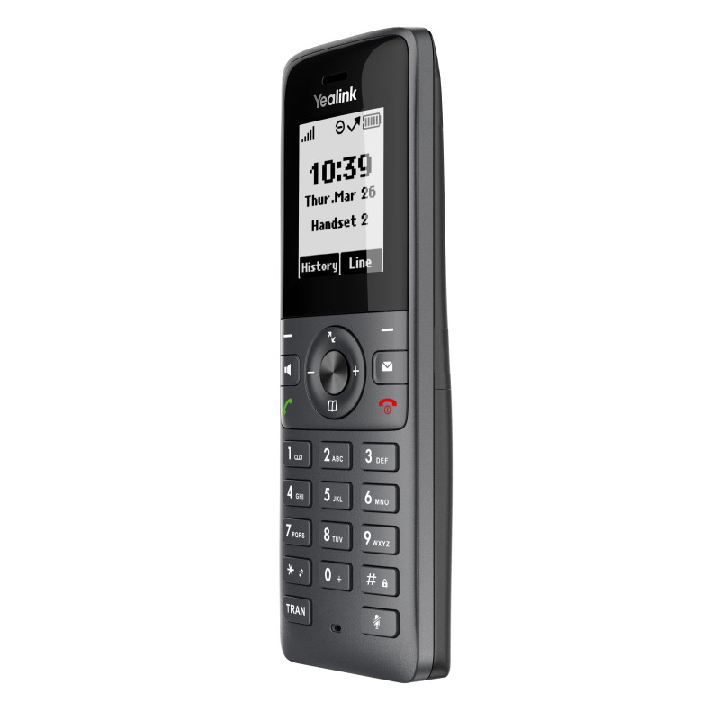 Yealink W71H SIP DECT rúčka, 1,8" čiernobiely displej
