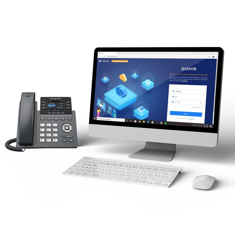 Grandstream GRP2613W SIP telefón, 2.8" TFT bar. displej, 4 SIP účty, 6 prog.tl., 2xGigabit PoE, WiFi