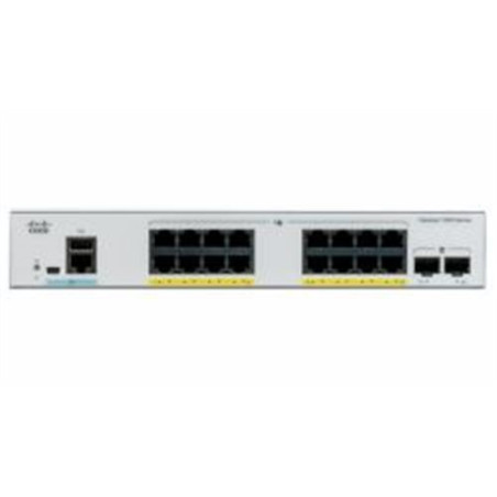 Catalyst C1000-16FP-2G-L, 16x 10/100/1000 Ethernet PoE+ portu a 240W PoE budget, 2x 1G SFP uplinks