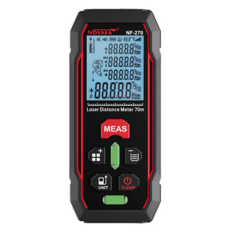 W-Star Laserový meter vzdialenosti WSNF270, 70m, objem, plocha, vodováha, pamäť 99