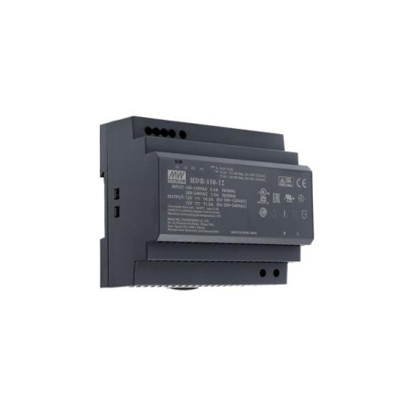 MEANWELL - HDR-150-24 - Priemyselný napájací spínaný zdroj 24V 150W na DIN