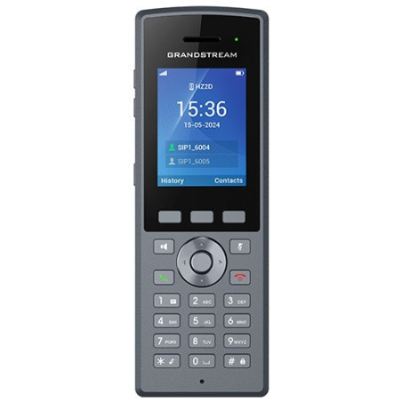 Grandstream DP735 SIP DECT odolná rúčka, 20 SIP účtov, IP67, 65 hodín hovoru, 2,4 "farebný LCD