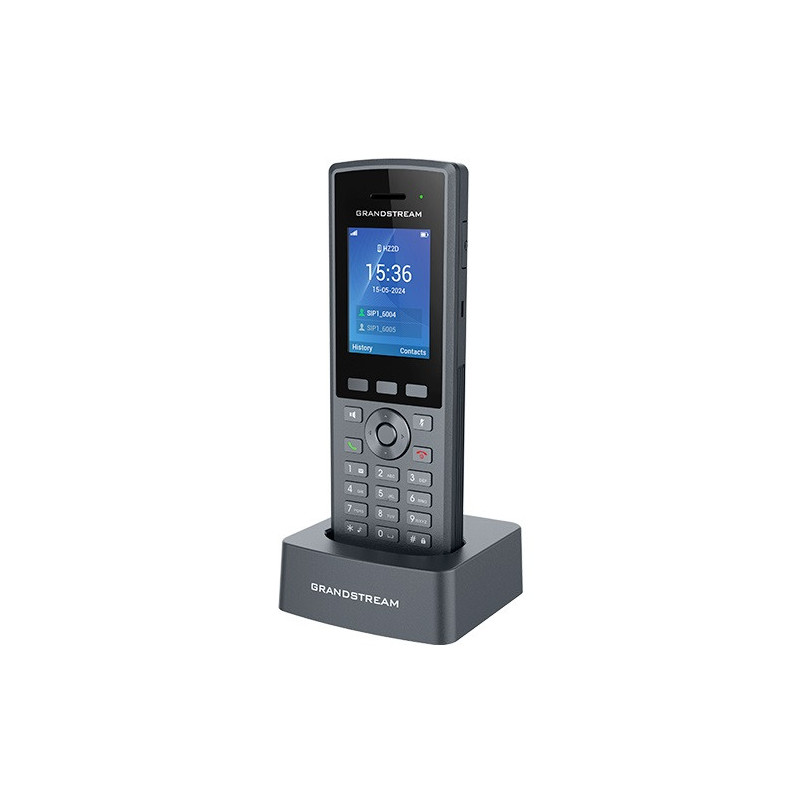 Grandstream DP735 SIP DECT odolná rúčka, 20 SIP účtov, IP67, 65 hodín hovoru, 2,4 "farebný LCD
