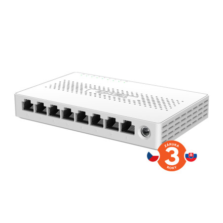 Tenda SM108 - 8x Multi-Gigabit 2.5G Ethernet Switch, 100/1000/2500 Mb/s, 40Gb/s, fanless