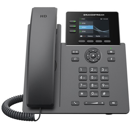 Grandstream GRP2611G SIP telefón, 3 účty, PoE, 12BLF kľúčov, gigabit port