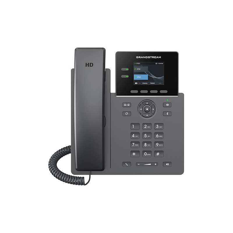 Grandstream GRP2610 SIP telefón, 2 linky, 8 VPK, farebný LCD, 2 SIP účty