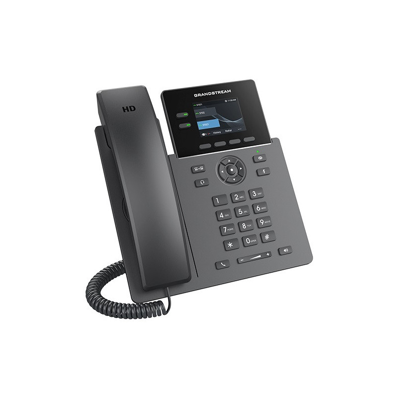 Grandstream GRP2610P SIP telefón, 2 linky, 8 VPK, farebný LCD, 2 SIP účty, PoE