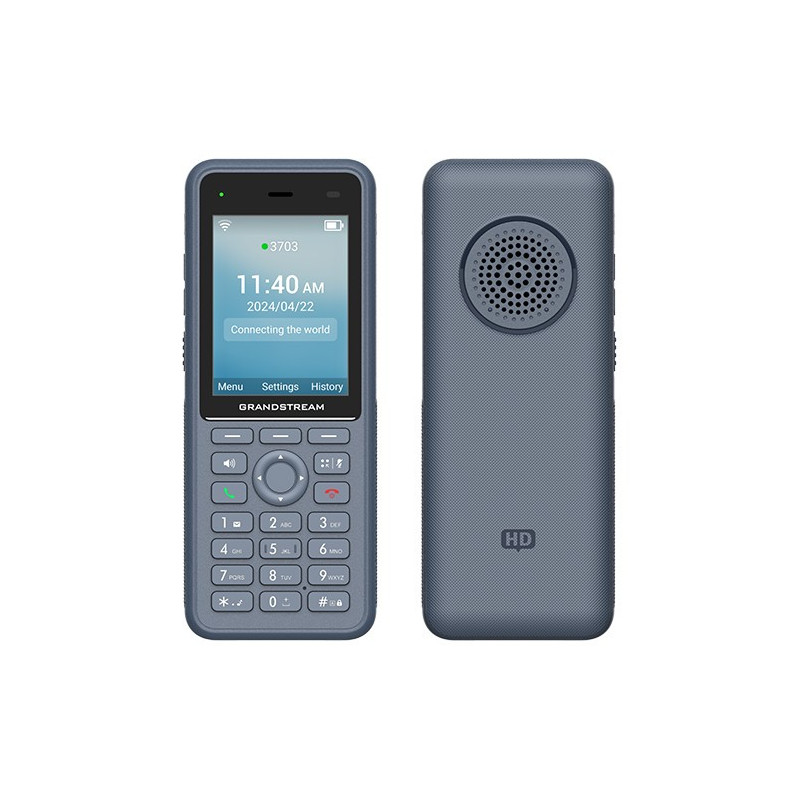 Grandstream WP836 SIP WiFi telefón, 2,8" bar. displ., 3 SIP úč., BT, USB-C, IP67
