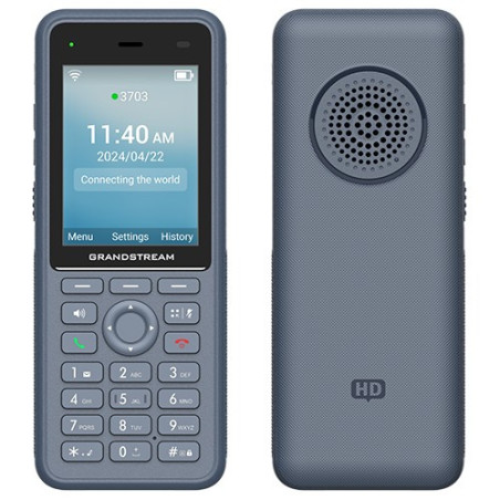 Grandstream WP836 SIP WiFi telefón, 2,8" bar. displ., 3 SIP úč., BT, USB-C, IP67
