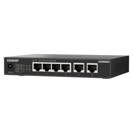 QNAP switch QSW-2104-2T-R2 (4x 2,5GbE RJ45 a 2x 10GbE RJ45)