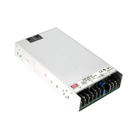 MEANWELL - RSP-500-24 - Priemyselný napájací spínaný zdroj uzavretý 24V 21A (500W)
