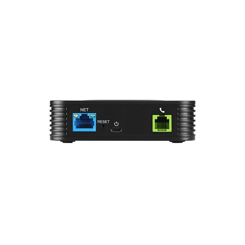 Grandstream HT801 V2 (ATA), 1x FXS, 1x SIP účet, 1x LAN, 3-cestná audio konf., auto-provisioning