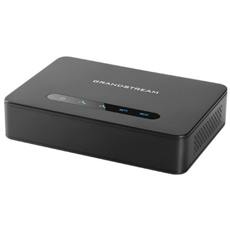 Grandstream HT812 (ATA), 2x FXS, 2 SIP účty, 1x Gbit LAN, NAT router, 3-cestná konf., auto-provis.