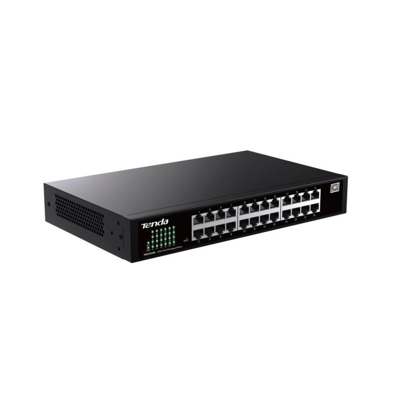 Tenda TEG2224D Websmart L2 cloud managed switch, 24x 10/100/1000 Mbps, Kov, Fanless-bez ventilátorov