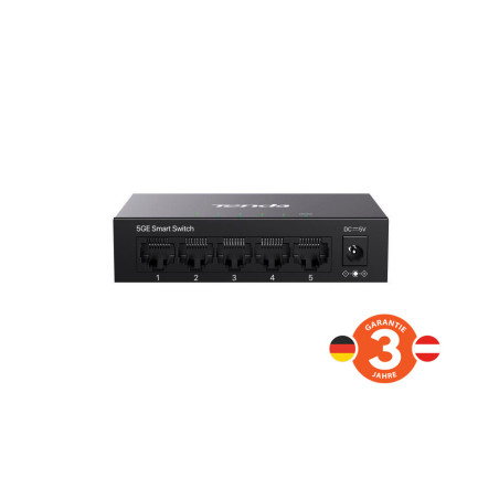 Tenda TEG2205D Websmart L2 cloud managed switch, 5x 10/100/1000 Mbps, Kov, Fanless - bez ventilátorov