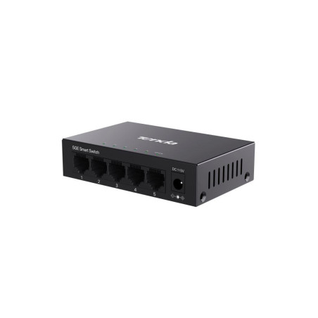 Tenda TEG2205D Websmart L2 cloud managed switch, 5x 10/100/1000 Mbps, Kov, Fanless - bez ventilátorov