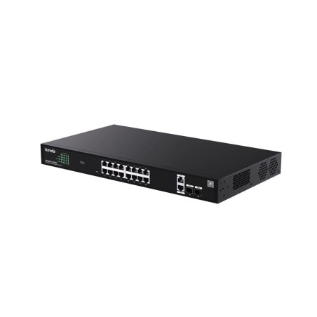 Tenda TEG2220P-16-250W Gigabit Websmart L2 Cloud PoE+ Switch 230W, 16x1Gb/s PoE+, 2xRJ45, 2xSFP,Rack