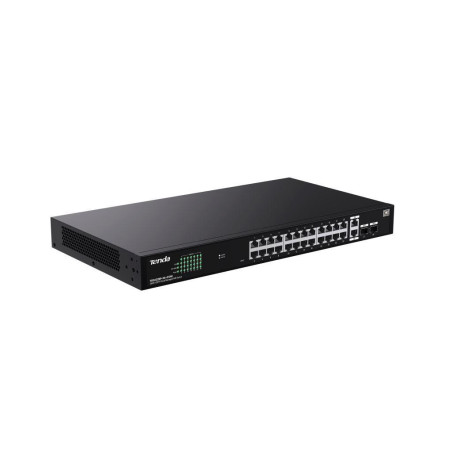 Tenda TEG2228P-24-410W Gigabit PoE+ Websmart L2 Cloud switch 370W, 24x 1Gb/s PoE+,2xRJ45,2xSFP, Rack