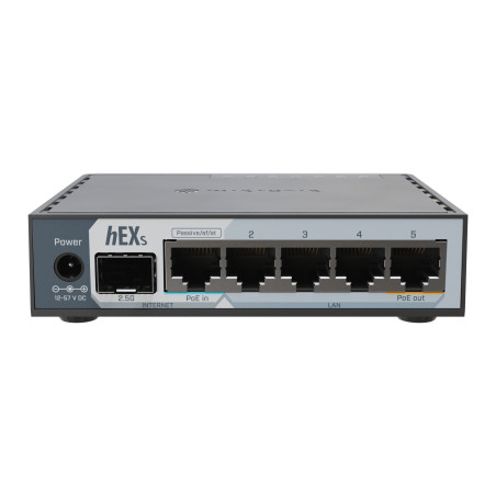 MikroTik E60iUGS, hEX S (2025 version) s RouterOS L4, desktop