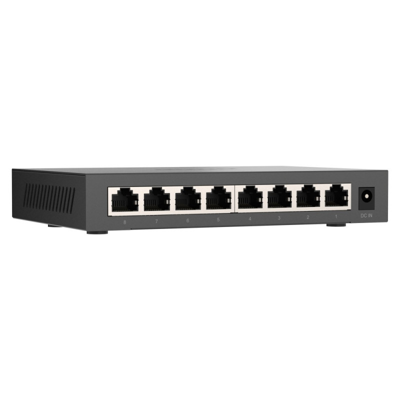 QNAP switch QSW-1108-8T-R2 (8x 2,5GbE port, pasívne chladenie, podpora 100M/1G/2,5G)