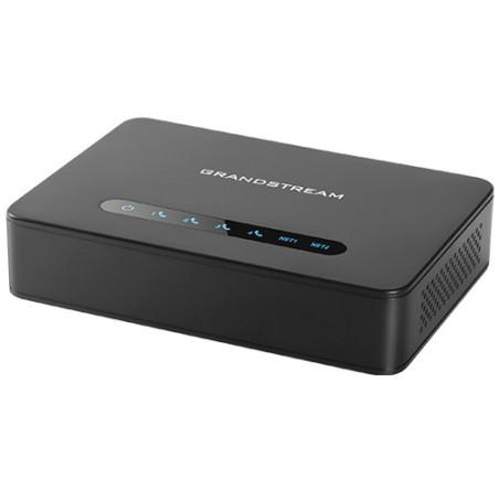 Grandstream HT814 V2 (ATA), 4x FXS, 2 SIP profily, 1x Gbit LAN, NAT router, 3-cestná konf.