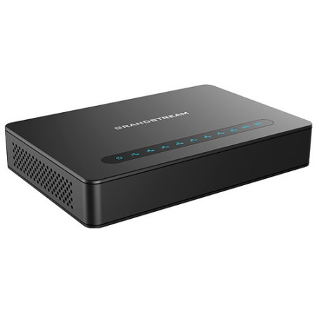 Grandstream HT818 V2 (ATA), 8x FXS, 2 SIP profily, 1x Gbit LAN, NAT router, 3-cestná konf.