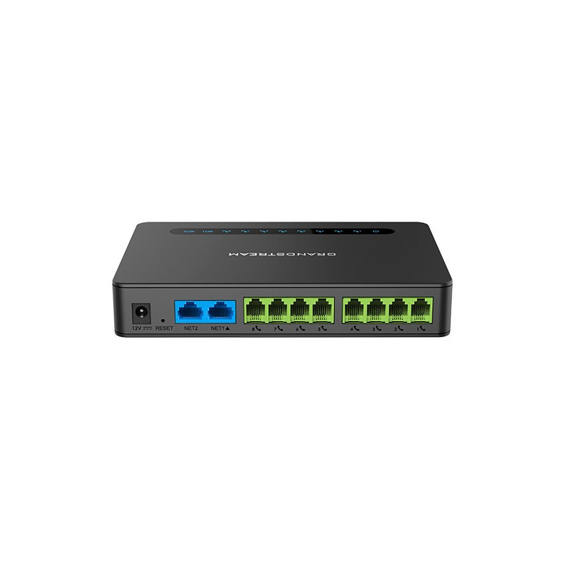 Grandstream HT818 V2 (ATA), 8x FXS, 2 SIP profily, 1x Gbit LAN, NAT router, 3-cestná konf.