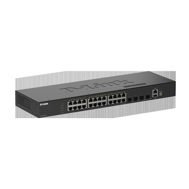 D-Link DGS-1530-28/E 24 portov GE + 4 portov 10G SFP+ Smart Managed Switch