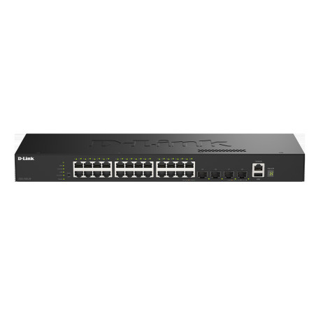 D-Link DGS-1530-28/E 24 portov GE + 4 portov 10G SFP+ Smart Managed Switch