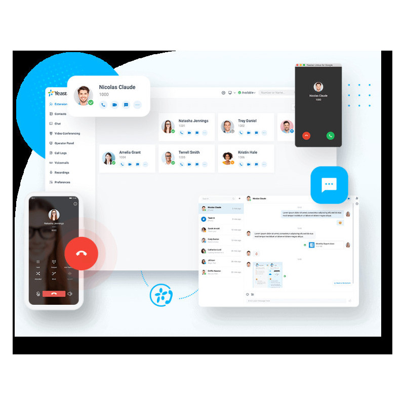 Yeastar SP licencia k P560 - služby vzdialeného prístupu a instant messaging - ročné predplatné